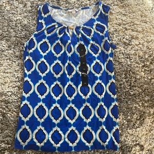 Banana republic blue sleeveless top size xs